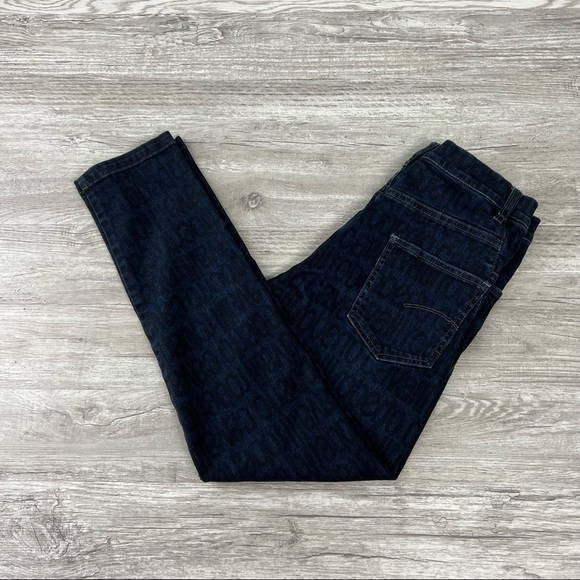 Rare Roberto Cavalli Logos Dark Wash Denim Jeans - Medium - Picture 2 of 8